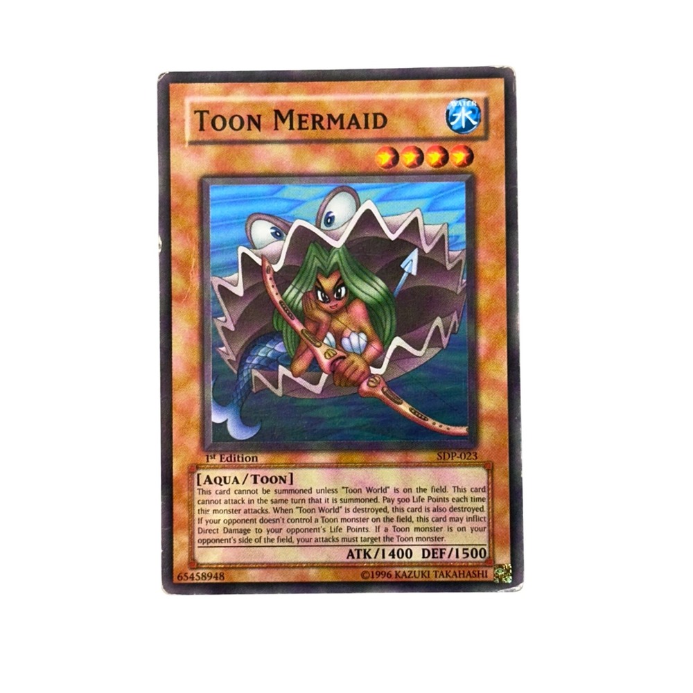 Yu-Gi-Oh! Trading Card‎ Game Toon Mermaid 1st Edition SDP-023 Super Rare